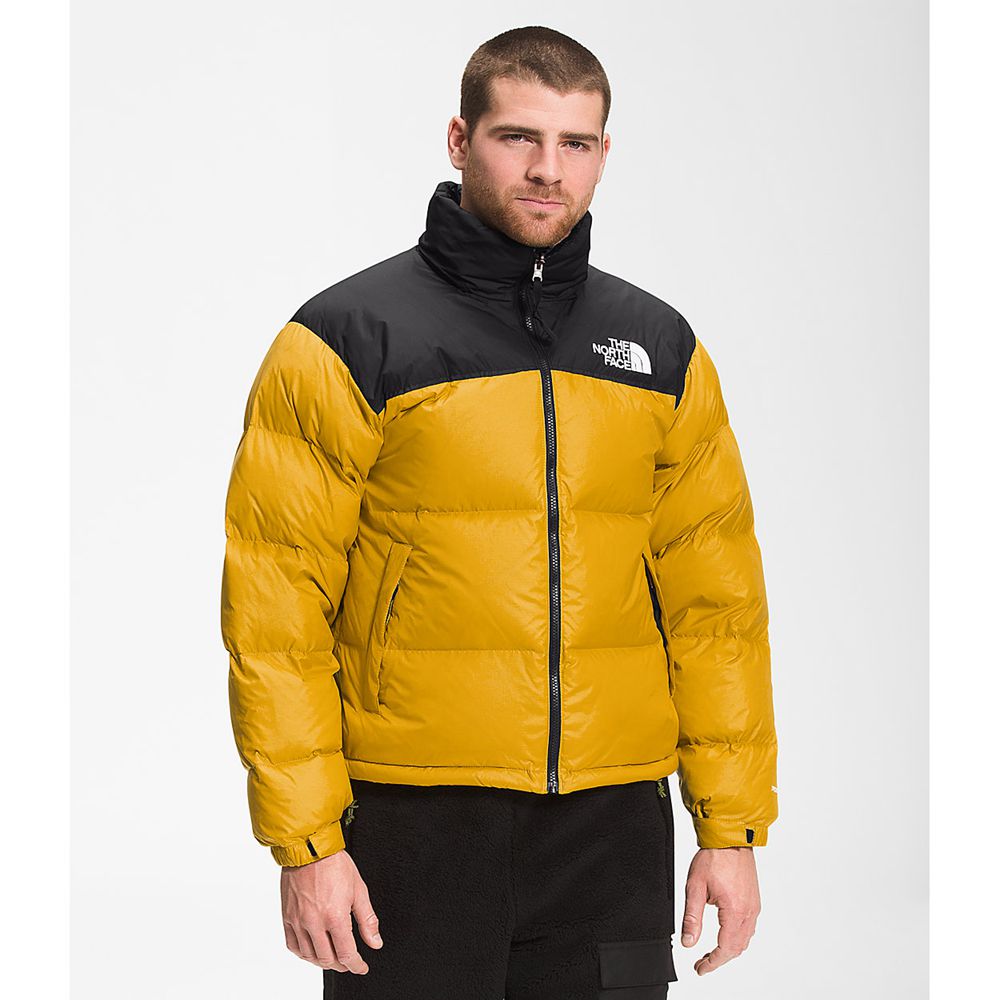 The North Face Nuptse Jacket Mens Australia - The North Face 1996 Retro Yellow (XSV-526978)